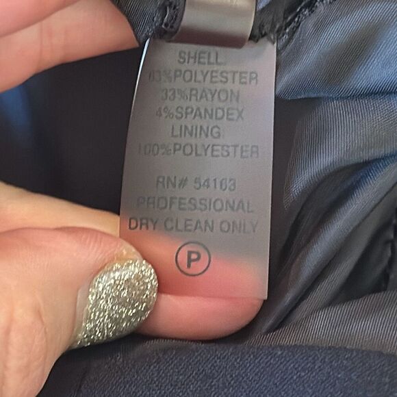 Calvin Klein Button Down Belted Black Dress Cap Sleeves size 6 - Picture 8 of 9